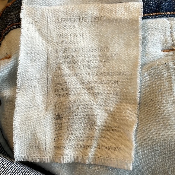 Current/Elliot women’s first love destroy skinny jeans size 28 - Picture 13 of 14